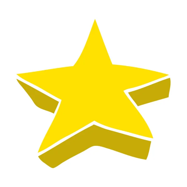 Zeichentrick Doodle Shootingstar — Stockvektor