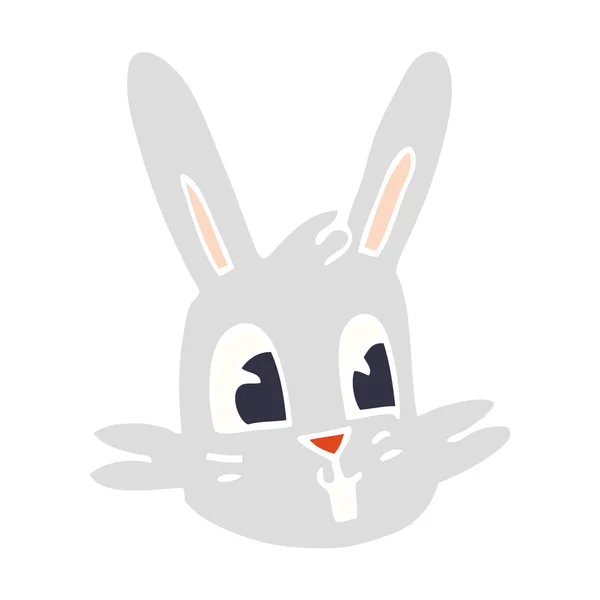 Karikatur Doodle Bunny Gesicht — Stockvektor