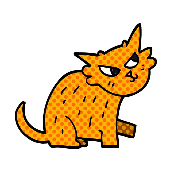 Cartoon Doodle Ingefära Katt — Stock vektor