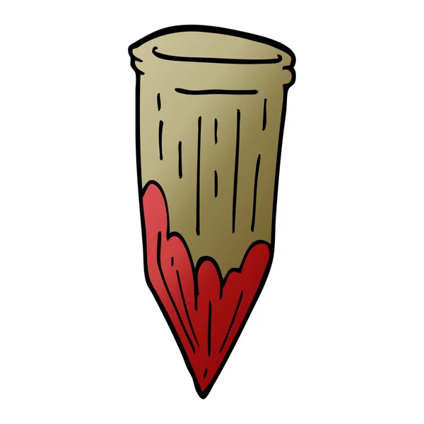Dessin Animé Doodle Vampire Pieu — Image vectorielle