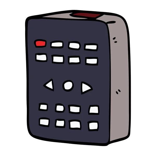 Cartoon Doodle Remote Control — Stock Vector