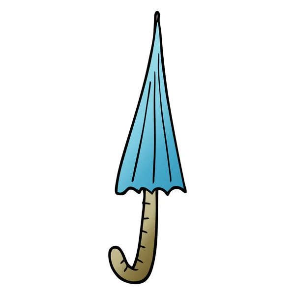 Illustration Vectorielle Parapluie Gribouillage Dessin Animé — Image vectorielle