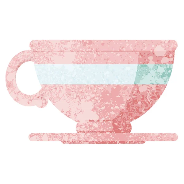 Coffee Cup Graphic Vector Illustration Icon — Stock Vector