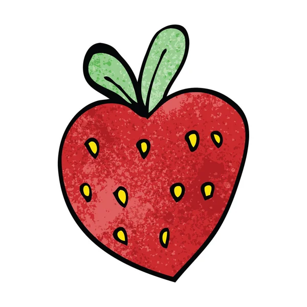 Cartoon Doodle Fragola Illustrazione Vettoriale — Vettoriale Stock