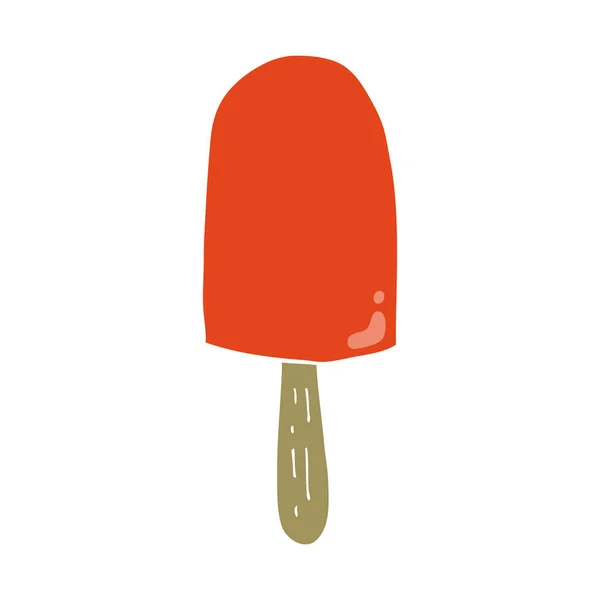 Egale Kleur Stijl Cartoon Lollipop — Stockvector