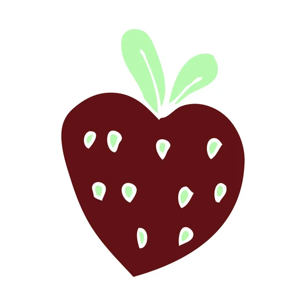 动画片涂鸦草莓 向量例证 — 图库矢量图片