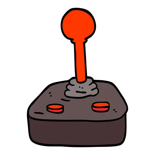 Dibujado Mano Garabato Estilo Dibujos Animados Joystick — Archivo Imágenes Vectoriales