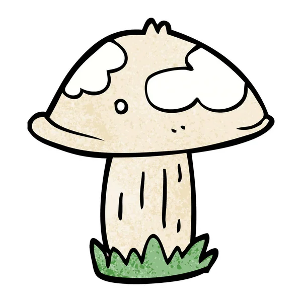 Cartoon Doodle Wild Mushroom — Stock Vector