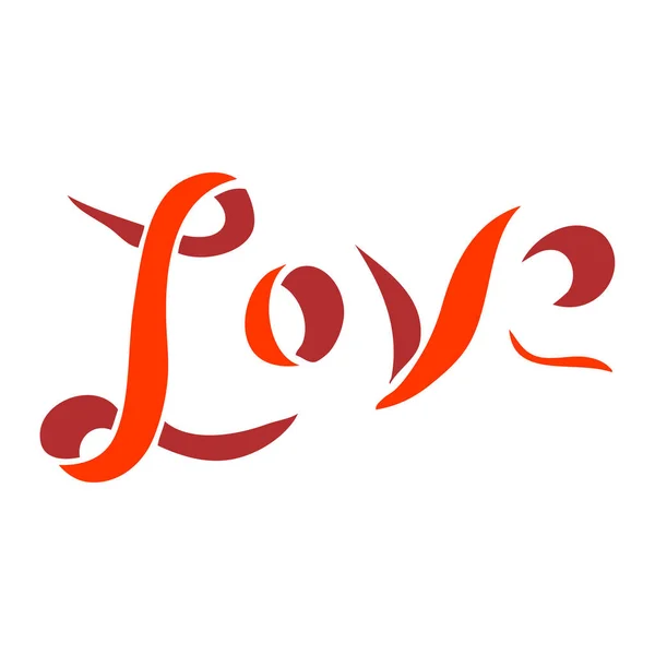 Плоска Кольорова Ілюстрація Мультяшний Любовний Банер — стоковий вектор