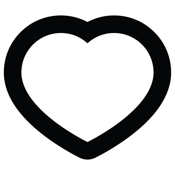 Símbolo Del Corazón Vector Gráfico Icono Ilustración — Archivo Imágenes Vectoriales