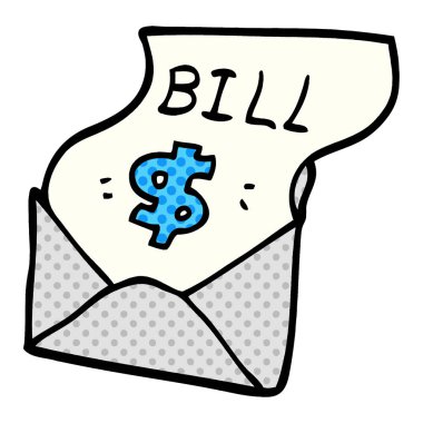 çizgi film doodle borç bill