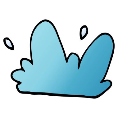 çizgi film doodle su sıçrama