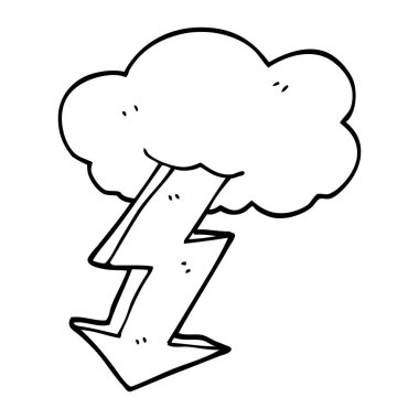 çizim karikatür şimşek