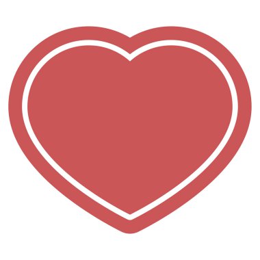 kalp sembol grafik vektör çizim simgesi