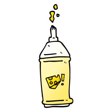 vektör degrade illüstrasyon karikatür squirty peynir