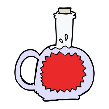 çizgi film doodle şurubu vektör çizim