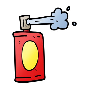 vektör degrade illüstrasyon karikatür sprey olabilir