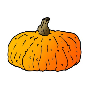 Doodle sebze, renkli vektör çizim karikatür