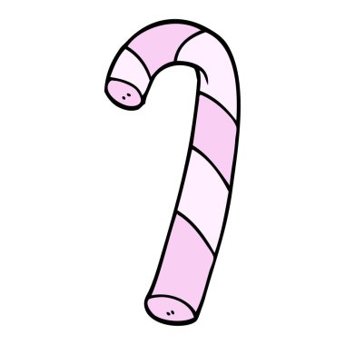 Doodle pembe şekerler karikatür