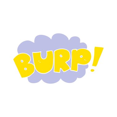 düz renk geğirmek metin gösterimi