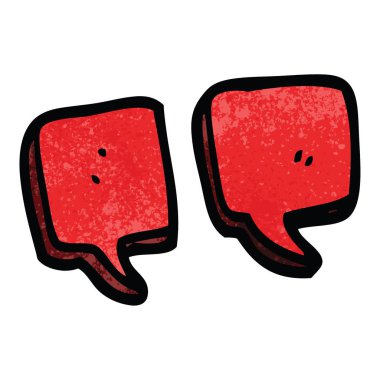 çizgi film doodle tırnak işaretleri