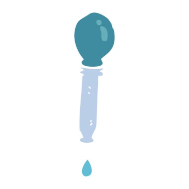 çizgi film doodle damlama pipet