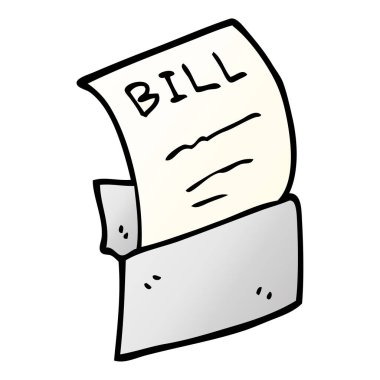 çizgi film doodle borç bill