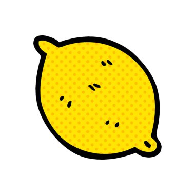 çizgi film doodle organik limon