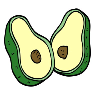 Doodle sebze, renkli vektör çizim karikatür