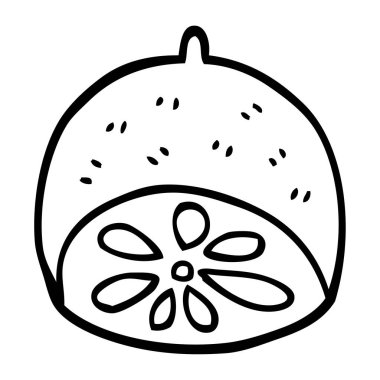 çizim karikatür limon meyve