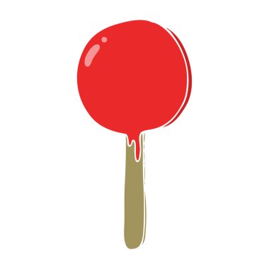 düz renk tarzı çizgi film lolipop