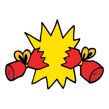 çizgi film doodle kraker illüstrasyon