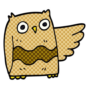 çizgi film doodle şirin baykuş