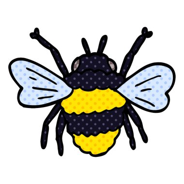 çizgi film doodle bumble bee