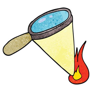 çizgi film doodle Büyüteç