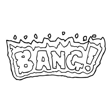 çizim karikatür kelime bang