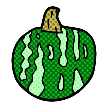 Doodle meyve, renkli vektör çizim karikatür