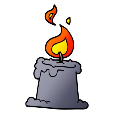 çizgi film yaktı doodle mum