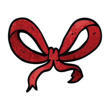 çizgi film doodle kırmızı yay