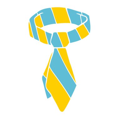 çizgi film doodle kravat illüstrasyon