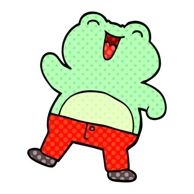 karikatür hayvan, renkli vektör çizim doodle