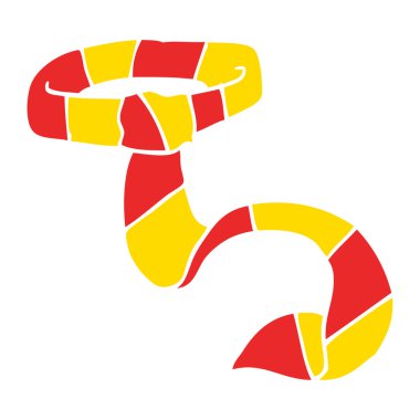 düz renk tarzı çizgi film çizgili kravat