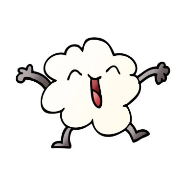 çizgi film doodle ifade hava bulut