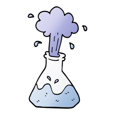 çizgi film doodle bilimsel deney