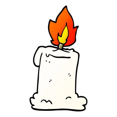 çizgi film yaktı doodle mum