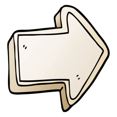 degrade illüstrasyon karikatür ok işareti vektör