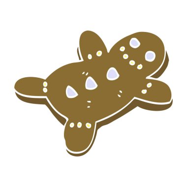 çizgi film doodle zencefilli kurabiye adam