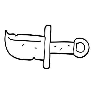 çizim karikatür hançer