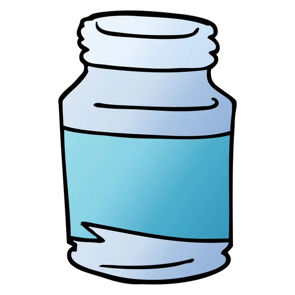 Cartoon Doodle Glazen Pot — Stockvector