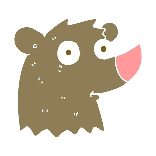 Ilustracja Kolor Płaskie Niedźwiedzia — Wektor stockowy